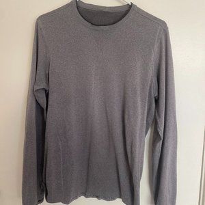 lululemon | Early Gen Men's Heather Gray Swiftly Tech Long Sleeve Shirt | Size M